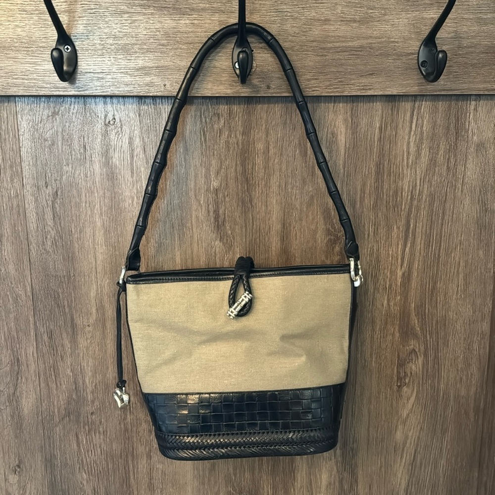 Vintage Brighton Canvas and Leather Shoulder Bag - Picture 2 of 7